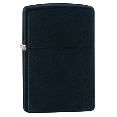 Imagem de Zippo Isqueiro de bolso preto fosco clássico 218