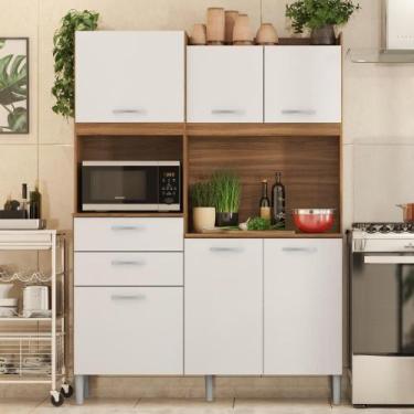 Imagem de Cozinha Completa 6 Portas Sam Amendola Branco - CASA H