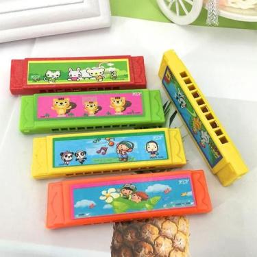 Imagem de Gaita De Plástico Infantil De 5 Furos Para Presente De Instrumento Mus