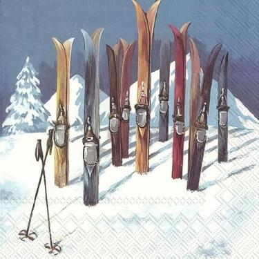 Imagem de Guardanapo para Decoupage Ihr 33x33 Pausa na Neve C/ 20 Unidade - GUAR