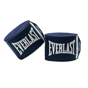 Imagem de Everlast Envoltórios de mão de boxe Elite de 457 cm para luvas | Suporte de pulso confortável | envoltórios de boxe, envoltórios de mão para boxe (azul)