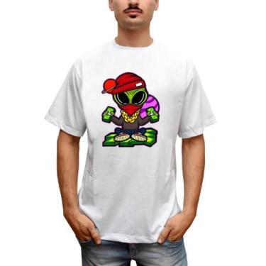 Imagem de Camiseta Masculina ET Gangster Money Alienígena Dinheiro - Bella Store