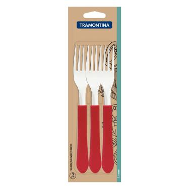 Imagem de Conjunto de Garfos de Mesa Leme com Lâminas em Aço Inox 3 Peças Tramontina