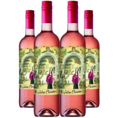 Imagem de Vinho Rose Julia Florista 750ml Kit 4 Garrafas