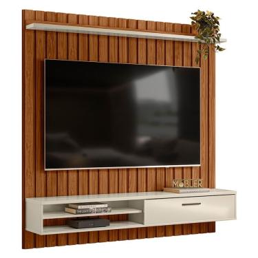Imagem de Painel Home Suspenso Tv 75 Pol 5005888 Cinamomo Mell Off White Mbl Cinamomo Mell Off White