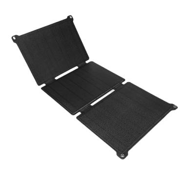 Imagem de Fabater Carregador de Painel Solar Portátil de 30 W, Painel Monocristalino Dobrável de ETFE com Saídas Tipo C, Tipo A e CC, Alta Conversão para Celulares, Estações de Energia, RV