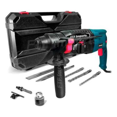 Imagem de Furadeira De Impacto E Martelete Percutor Thaf 11253 Cor Azul Frequênc