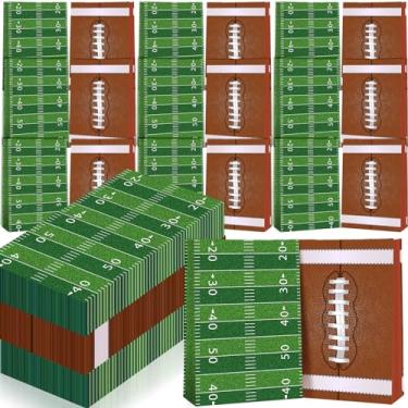 Imagem de 100 peças de sacos de lembrancinha de festa de futebol americano sacos de lanche sacos de presente de campo de futebol sacos de presente pipoca doces sacos de lanche para rúgbi tema esportivo futebol