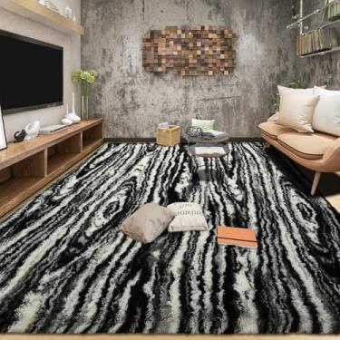 Imagem de Tepook Tapetes de área 22 x 30 cm para sala de estar, tapetes macios e macios para quarto, tapete felpudo moderno para crianças, tapete felpudo de pelúcia para decoração de casa de berçário com fundo