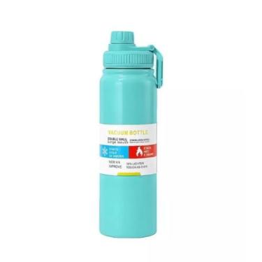 Imagem de Garrafa térmica Double wall 1000ML - BC-005, Ciano
