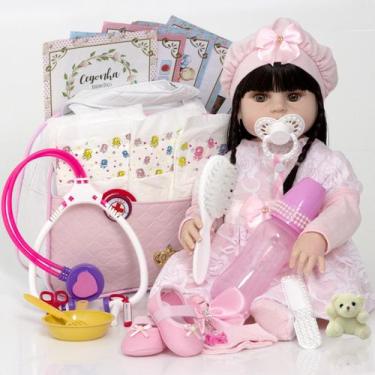 Imagem de Bebê Reborn Menina Realista 100% Silicone Sofia + Acessórios - Cegonha