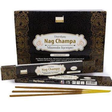Imagem de Incenso nag champa massala indiano vários aromas darshan - CASA FÉ
