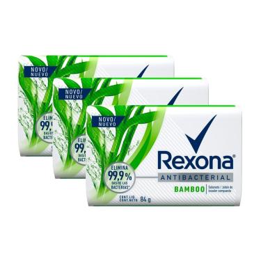 Imagem de Kit 3 Sabonete em Barra Rexona Bamboo Fresh com 84g