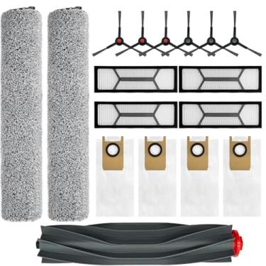 Imagem de Acessórios de peças de reposição Omni S1 Pro para aspirador de pó robô Eufy Omni S1/S1 Pro: escova principal X1, escova lateral X6, filtro lavável X4, saco de poeira X4, esfregão rolante X2 pacote com