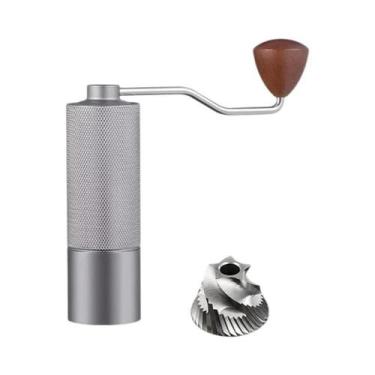 Imagem de Moedor De Café Manual Ajustável Em Aço Inoxidável CNC Profissional Com