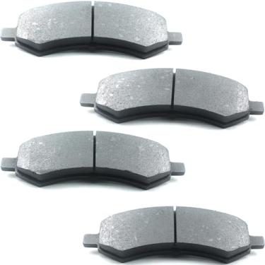 Imagem de GuuYebe Pastilhas de freio dianteiras de cerâmica, para Ram 2011-2018 1500 2011 Dakota, para Dodge 2006-2010 Ram 1500 2007-2009 Durango 2005-2010 Dakota, para Chrysler 2007-2009 Aspen, para Mitsubishi