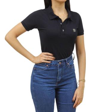 Imagem de Camisa Gola Polo Feminina Preta Cowboy Winner 37688