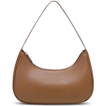 Imagem de Bolsa de ombro moderna para mulheres fofas Hobo Tote Mini Clutch Underarm Purse para uso diário/trabalho/viagem/passeios casuais, Cinzento-acastan