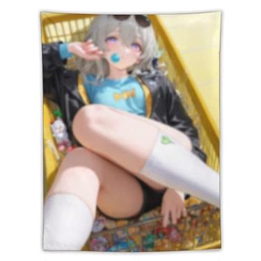 Imagem de LIEGBMEU Tapeçaria de biquíni sexy anime menina 152.4 cm x 203.2 cm interior exterior parede colcha arte decoração de tapeçaria caprichosa, AF345