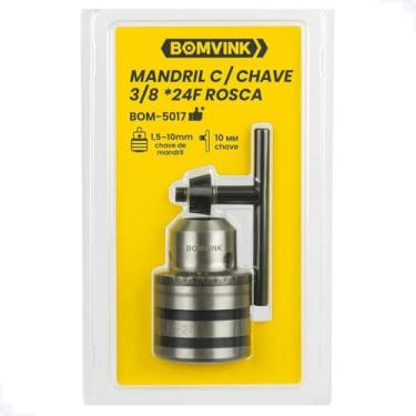 Imagem de Mandril Com Chave 3/8 24F Furadeira Brocas de 1,5 a 10mm Universal Profissional