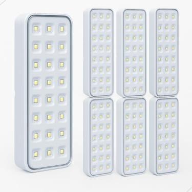 Imagem de Luminária de Emergência Recarregável com 30 LEDs 110v e 220v Portátil para Iluminação Segura (7)