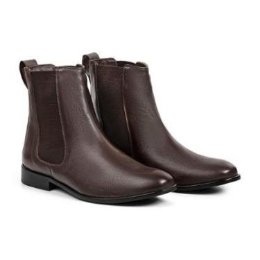 Imagem de Bota De Frio - Chealsea Em Couro De Carneiro E La - Torino Marrom-Masculino