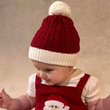 Imagem de Gorro Tricô Kids Natalino Vermelho-Unissex