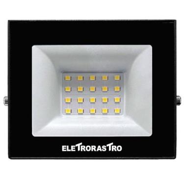 Imagem de Refletor LED 30W Luz Amarela 127V Eletrorastro