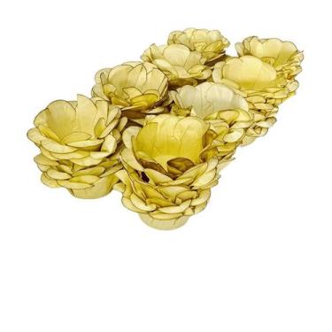 Imagem de Forminha Doces Flor Palha Aniversário Casamento - 40 unid - Decorart