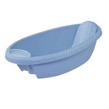 Imagem de Banheira Infantil Para banho do Bebê Trama Plasútil 19 Litros (Azul)