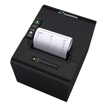 Imagem de NUCOUN Impressora de recibos VCP-80 Impressora térmica de recibos de 80 mm, interface de caixa de dinheiro de rede USB serial (80 mm); conecte o contador de valor de notas VC-7 VC-3 com cabo RS-232