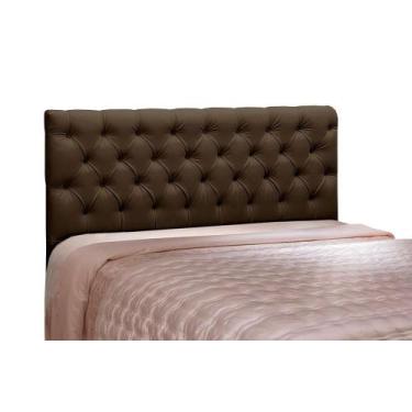 Imagem de Cabeceira Cristal 1,40 Para Cama Box Laminado Marrom - JS Móveis