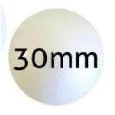 Imagem de Bola De Isopor Maciça Pacote Fechado de 08mm a 40mm Vários Tamanhos a 