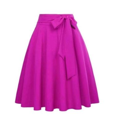 Imagem de Saia Midi Gode Envelope Moda Evangélica - LIMA FASHION, Fucsia, U