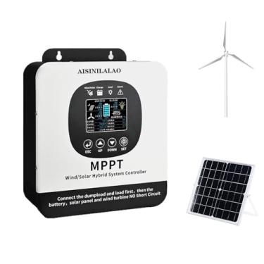 Imagem de With wifi,Controlador de carga solar MPPT de alta tensão de 12000W, 12V-96V Display LCD adaptativo Sistema de controle de armazenamento de energia doméstica para telhados solares RV
