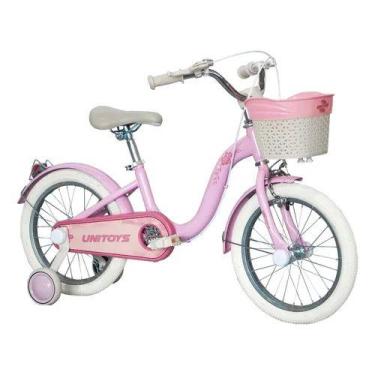 Imagem de Bicicleta Retrô Lilás e Rosa Aro 16 Unitoys, Retrô rosa