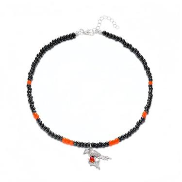 Imagem de IQIC Colar gótico de abóbora de gato preto para mulheres, meninas, cor gótica, corvo com contas de acrílico, coração preto, pingente de metal, gargantilha para festa de Halloween, joia de bruxa