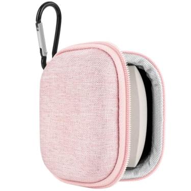 Imagem de Geekria Capa protetora para fones de ouvido compatível com Sony WF-1000XM6, WF-1000XM5, LinkBuds Open/Fit, bolsa de transporte rígida de substituição (rosa)