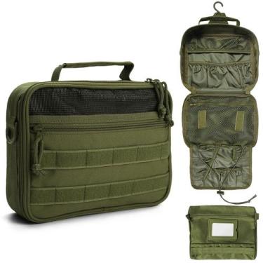 Imagem de Bolsa de higiene tática SMONT para homens Army Green