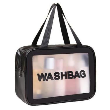 Imagem de Bolsa de higiene pessoal de viagem DAPOWER Matte Translucent com alça 