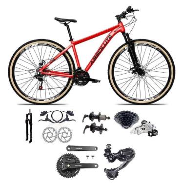 Imagem de Bicicleta Aro 29 Absolute Nero 5 Câmbios Shimano Deore/altus 27v Freio A Oléo Garfo C/trava Pneu C/faixa -vermelho Tam21