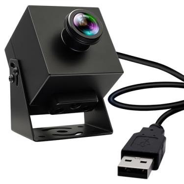Imagem de IFWATER Câmera USB de 48 MP 8K Webcam 6000P Ultra HD com lente olho de peixe grande angular de 200 graus PC computador Lightburn para gravador a laser Plug and Play para digitalização de documentos