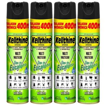 Imagem de Multi Inseticida Mata Mosquitos Óleo De Eucalipto 400ml 4un - Kelldrin