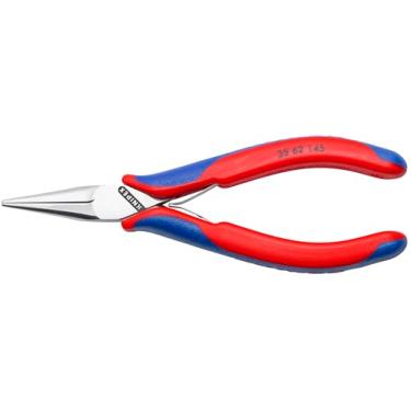 Imagem de KNIPEX Alicates eletrônicos de 13,5 cm com ponta semiredonda, aderência ergonômica, 3562145