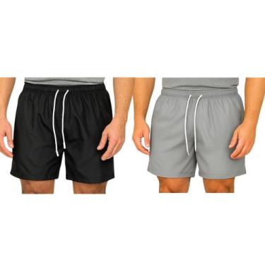 Imagem de Kit 2 Bermudas Tactel Masculina FMF Secagem Rápida Leve e Confortável,