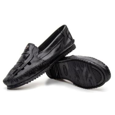 Imagem de Kit Sapatilha Masculina Mocassim Casual Couro Conforto Respirável Pret