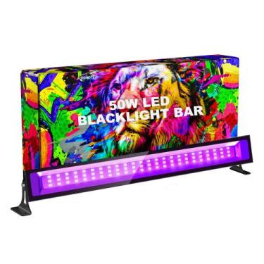 Imagem de Luz preta LED AUROHOPE 50W 385nm Barra de luz UV IP66