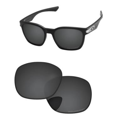 Imagem de PapaViva Lentes de reposição para óculos de sol Oakley Garage Rock OO9175 preto sólido polarizado