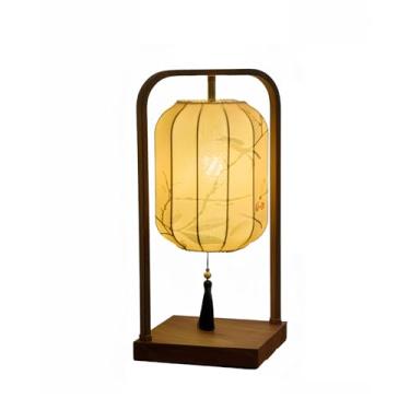 Imagem de Abajur de cabeceira Sala de estar Estudo Chá Decoração elegante e discreta Luminária mesa Quarto Mesa cabeceira