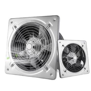 Imagem de HYZHANHONG Exaustor de Parede para Cozinha e Casa de Banho de Baixo Ruído 6/7/8/10/12" Ventilador Utilitário para Teto, Casa de Banho, Sotão, Janela, Porão (Prateado),10 inch